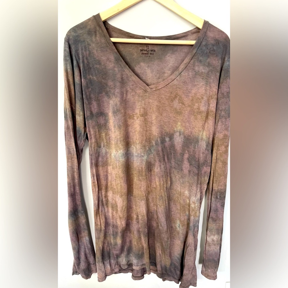 Johnny Was Pete & Greta Tie-Dye Top - Size Large
